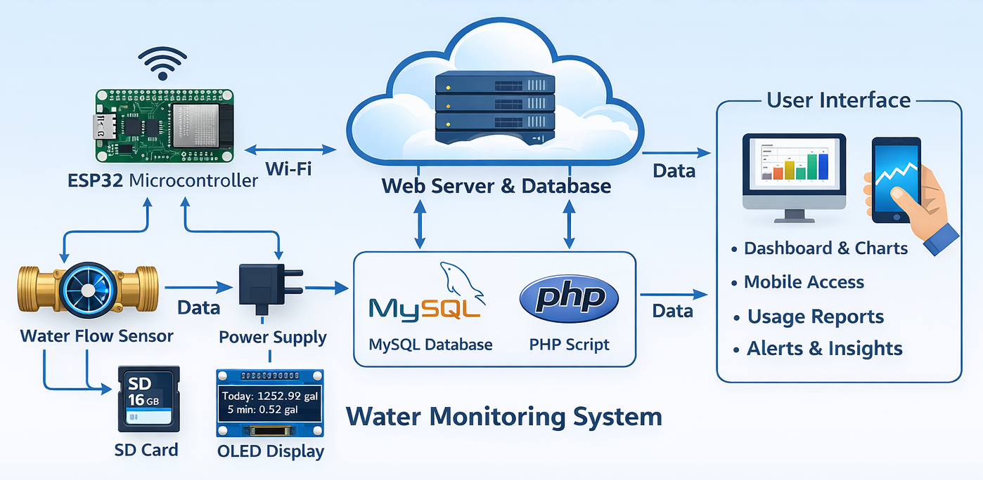 Water Monitoring System Diagram